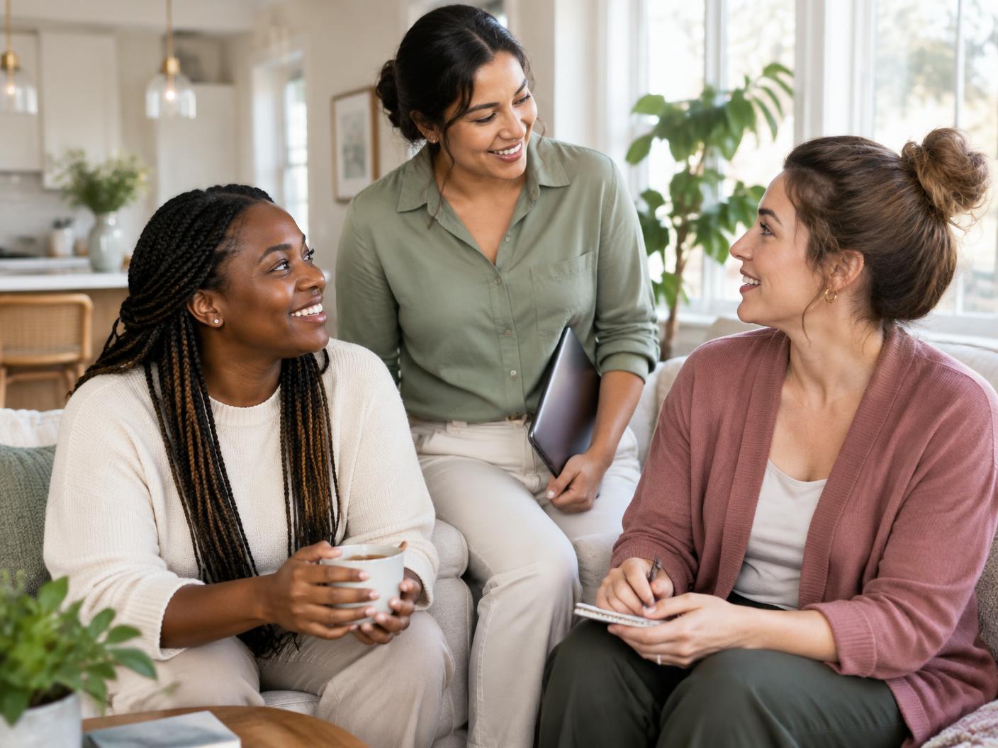 Professional caregivers from the Little Hugz network